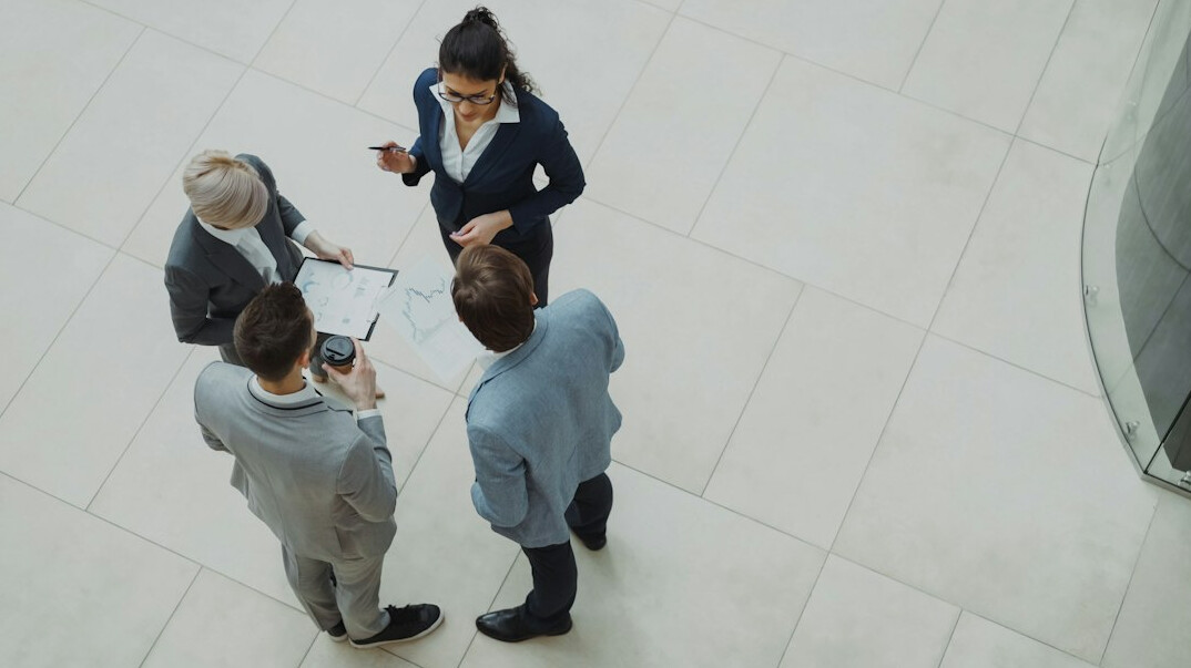 group of people discussing ideas