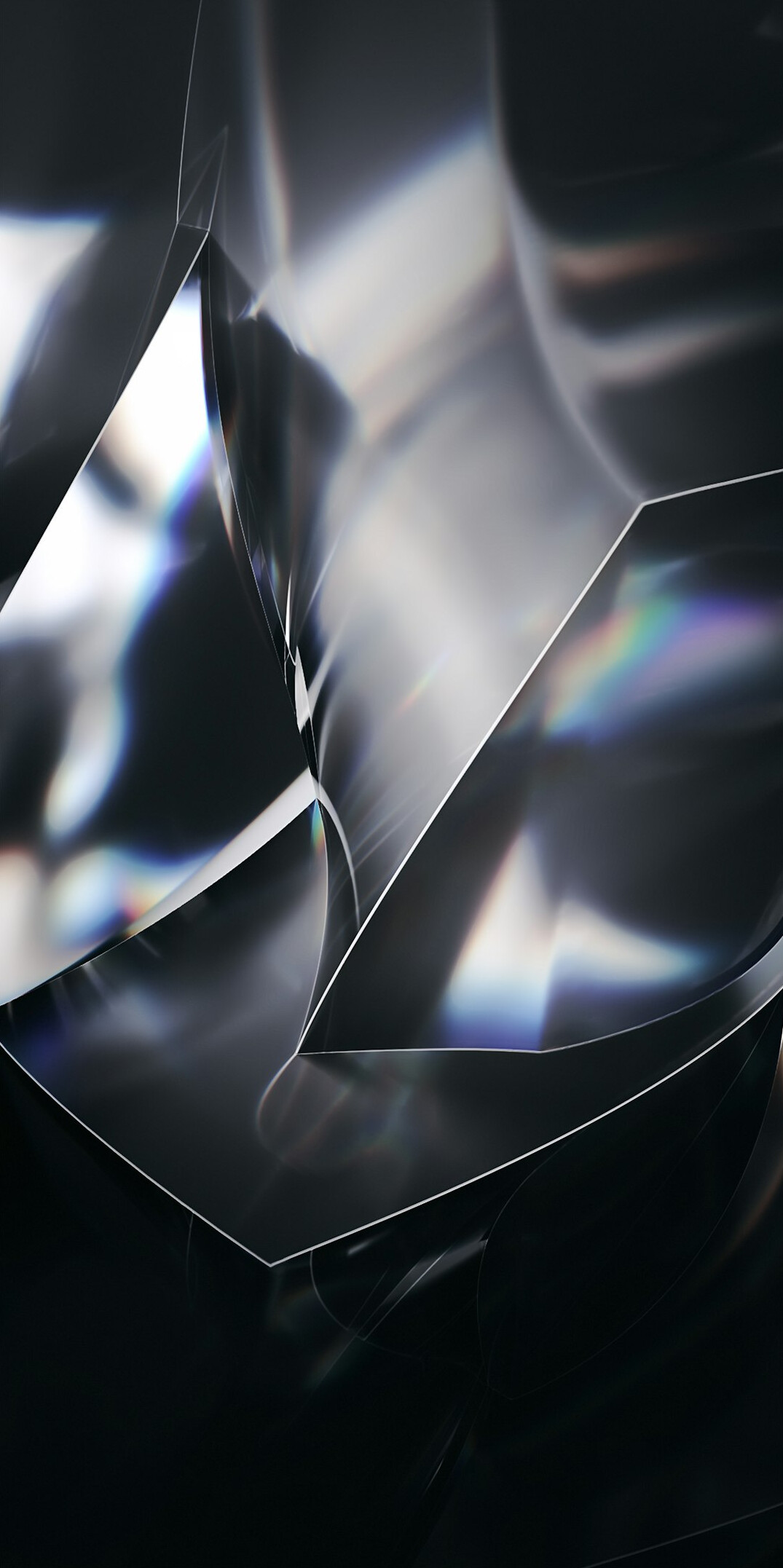 Abstract fragmented mirror reflection study