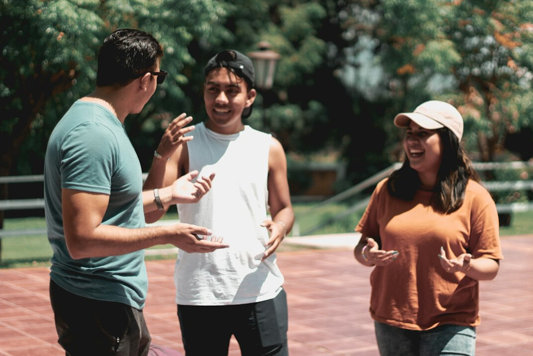 group of people arguing