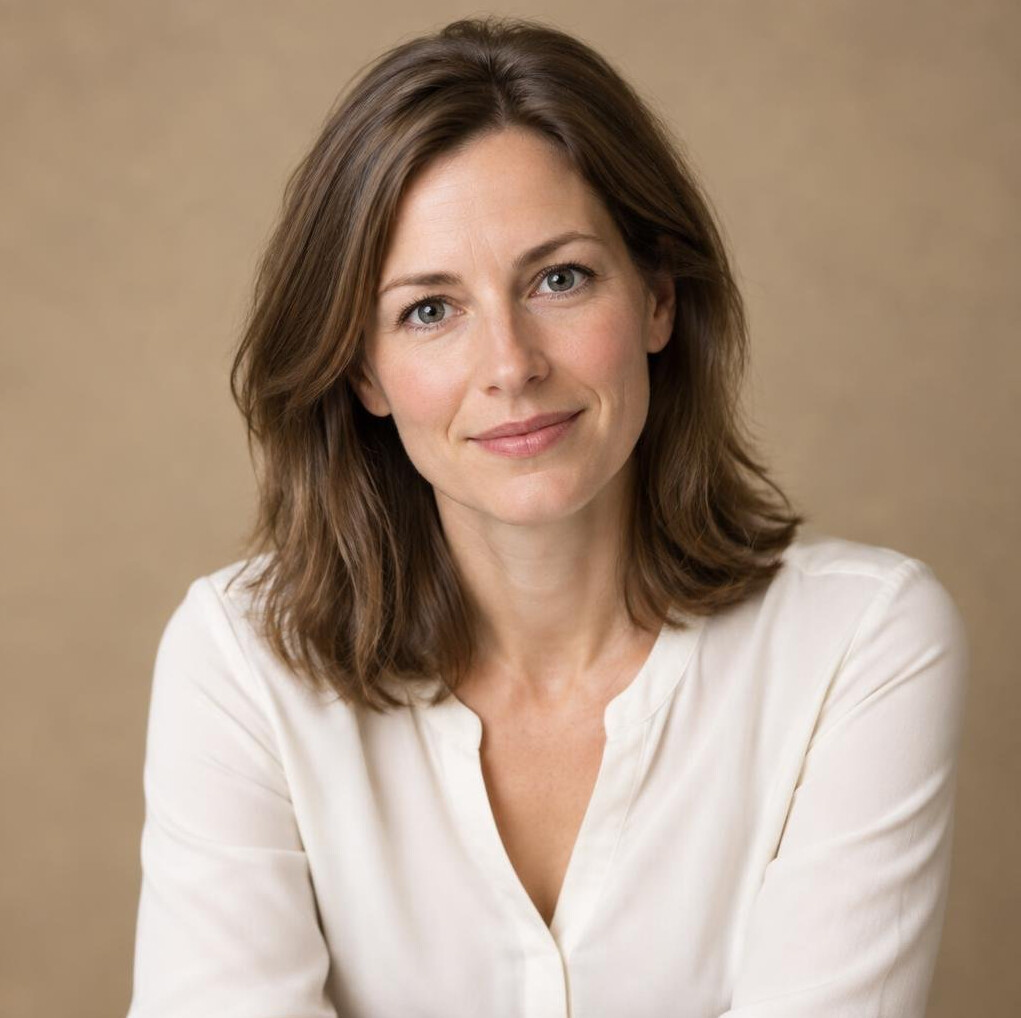 Studio portrait of a German woman media psychology researcher